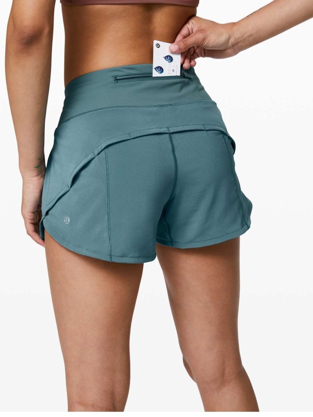 lululemon athletica Speed Up Short 2.5”— Aquatic Green - Picture 4 of 12